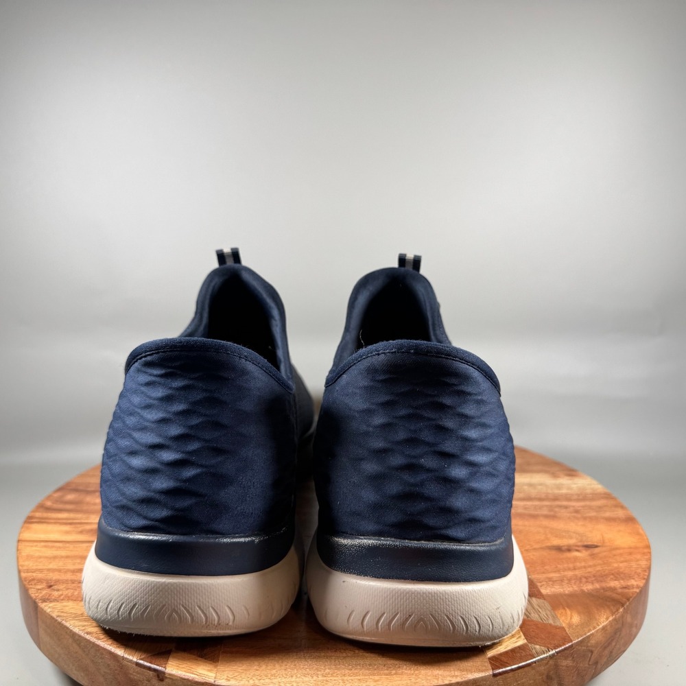 Skechers Mens Slip-ins Summits Navy Wide Fit Sneakers 232457W Size 12 - Picture 4 of 8